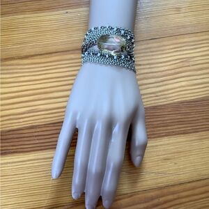 Crystal Mesh Chain Bracelet